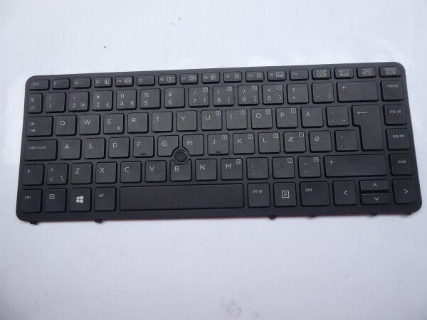 HP EliteBook 850 G1 Original Tastatur Keyboard Danish Layout 736654-081 #4282