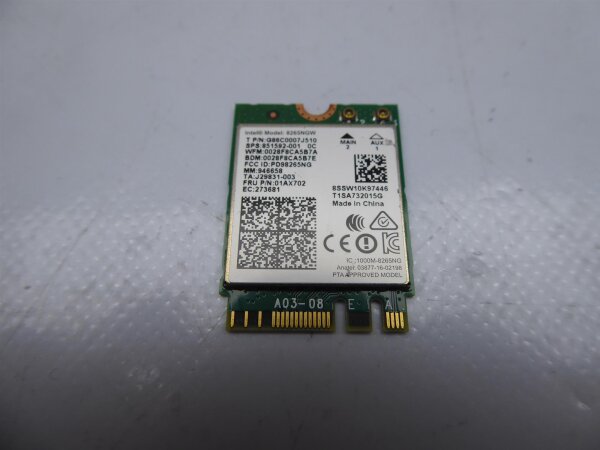Lenovo Thinkpad 13 WLAN WiFi Karte Card 01AX702 #4444