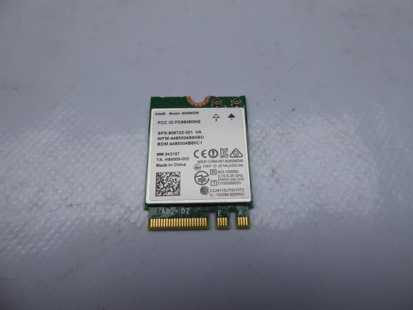 Fujitsu Lifebook E556 WLAN WiFi Karte Card 806722-001 #4560