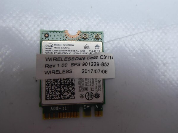 HP ProBook 650 G2 WLAN WiFi Karte Card 7265NGW #4186