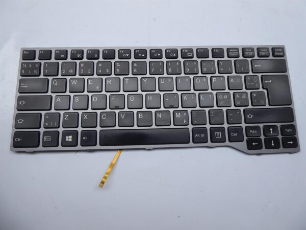 Fujitsu LifeBook E746 U745 E743 ORIGINAL Keyboard Backlight nordic CP629222-03