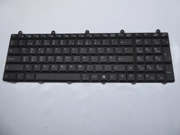 Clevo P170EM Original Tastatur Keyboard Danish Layout V132150AK1 #4600