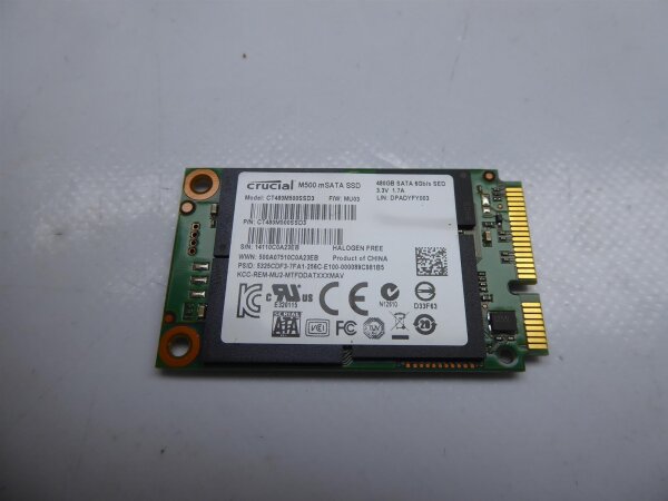 Clevo W230SS ( XMG P304 ) m500 480GB SSD Cruscial CT480M500SSD3 #4617