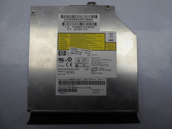 HP EliteBook 8540p SATA DVD Laufwerk 12,7mm lightscribe AD-7561S #3250