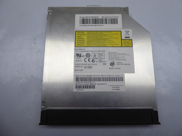 Acer Aspire 5551G SATA DVD RW Laufwerk drive 12,7mm mit Blende AD-7585H #4645