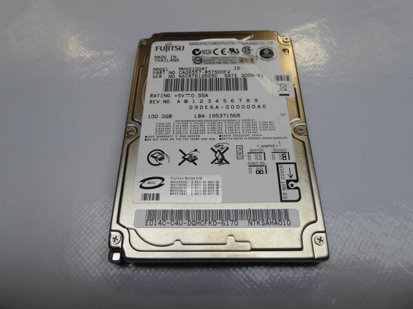 Panasonic Toughbook CF-28 100GB   IDE 2,5" / PATA / HDD Festplatte / 100% OK /