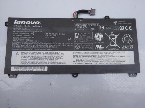 Lenovo ThinkPad T550 ORIGINAL Akku Batterie Battery 45N1741 #4494