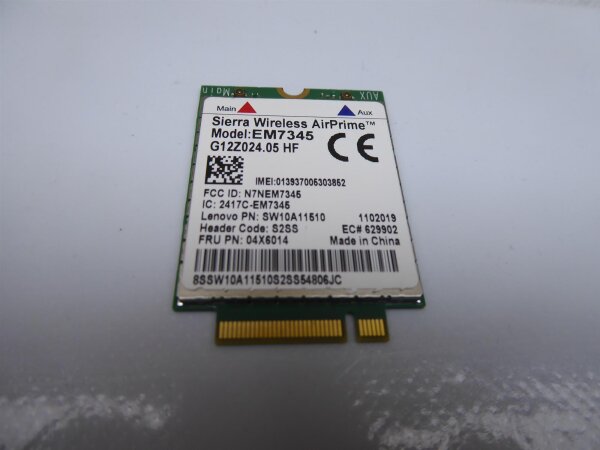 Lenovo Thinkpad T450s WWAN Karte Card 04X6014 #4612