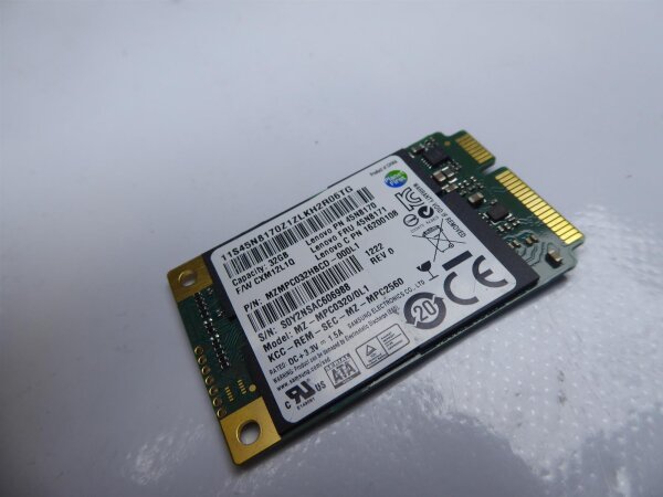 Lenovo ThinkPad W530 Mini mSATA 32GB SSD 45N8171 #4012