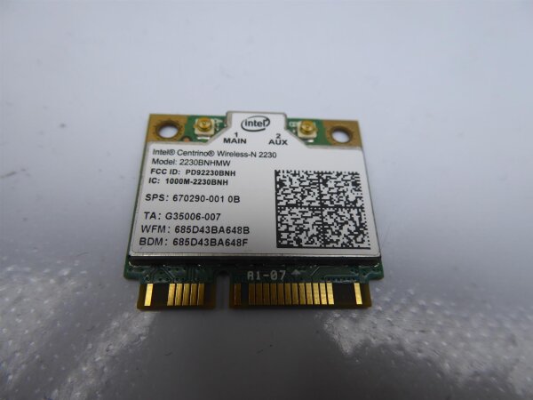 Fujitsu LifeBook AH532 WLAN Karte Wifi Card 2230BNHMW #4687