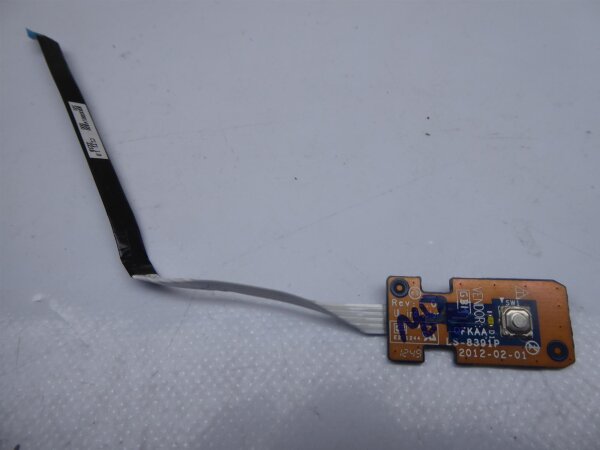 Toshiba Satellite P850-057 Power Button Board incl. Kabel cable LS-8391P #4704
