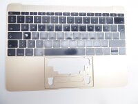 Apple MacBook A1534 Oberteil Top Case Gold Dansk Layout...