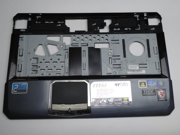 MSI GT683 Gehäuse Oberteil Handauflage mit Touchpad E2M-6F10414-A89 #4740