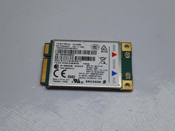 Lenovo ThinkPad T520 WWAN UMTS HSDPA Karte Ericsson 60Y3279 #2969