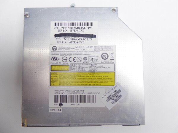 HP G6-2000 Serie DVD RW Laufwerk drive Ohne Blende UJ8B1 681814-001 #3930