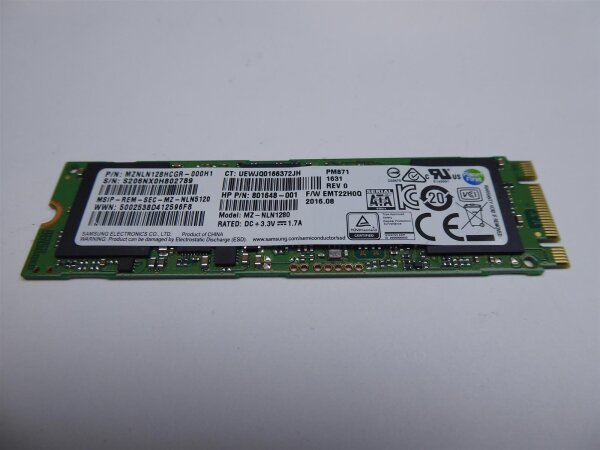 HP Elite x2 G1 128 GB SSd Festplatte HDD 801648-001 #4828