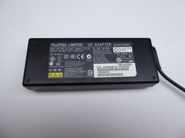 ORIGINAL Fujitsu Notebook Ladegerät Netzteil 80W (19V / 4,22A) + Stromkabel