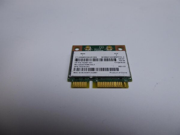 HP Pavilion 17 17-f019no WLAN WiFi Karte Card 752597-001 #4528