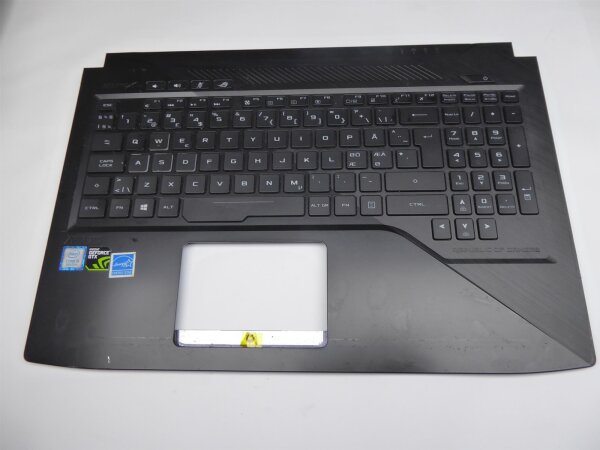 Asus GL503G ROG Gehäuse Oberteil incl. nordic Keyboard 3BBKLTAJNI0  #4886