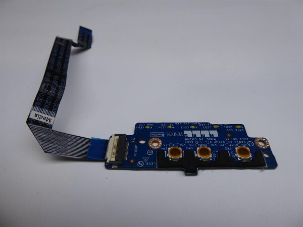 Dell Precision M4800 Media Button Board mit Kabel LS-9773P #4900