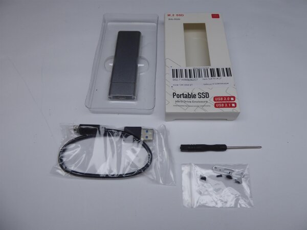Externe 256GB SSD M.2 SATA HDD Festplatte