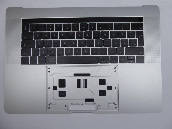 Apple MacBook Pro A1707 15" Top Case Akku Tastatur nord. Layout Silber 16/17 #4212