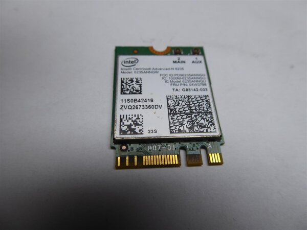 Lenovo T431s WLAN Karte Wifi Card 04W3798 #4940