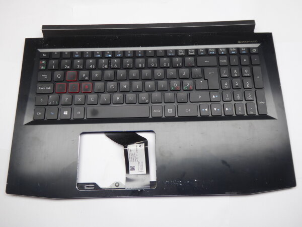 Acer Predator G3-572 N17C1 Gehäuse Oberteil + nordic Keyboard AM211000400H #4997