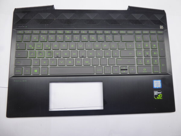 HP Pavilion Gaming 15-cx0015no Gehäuse Oberteil incl. deutscher Tastatur #4929