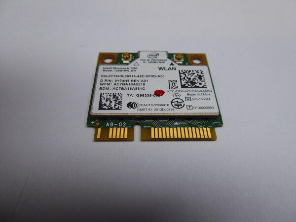 Dell Inspiron 15R 5537 P28F WLAN Karte Wifi Card 0Y74H6 #5003