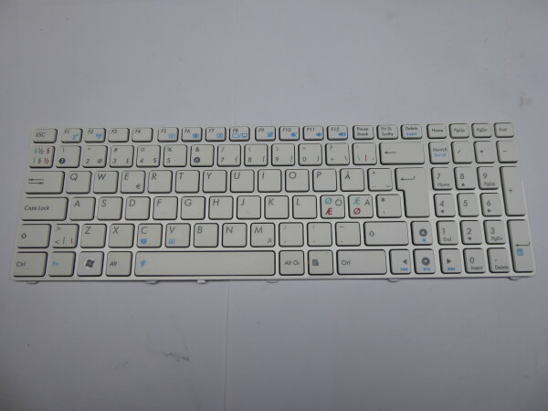 Asus A53E ORIGINAL Keyboard nordic Layout WHITE !! 04GNV35KND01-3 #4045