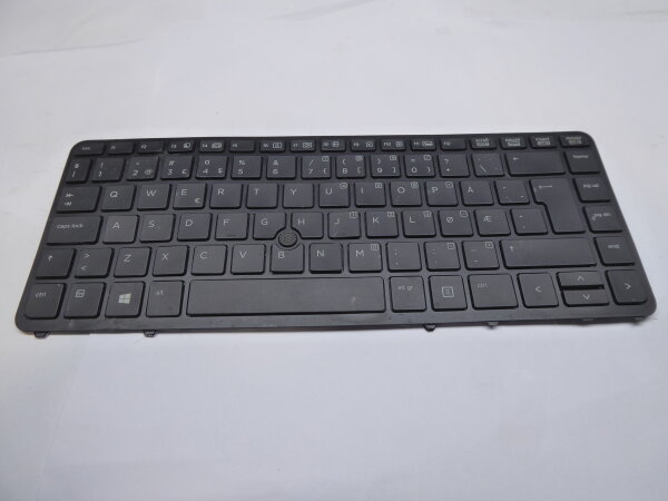 HP EliteBook 840 G1 Tastatur Keyboard Norwegian Layout QWERTY 736654-091 #4043