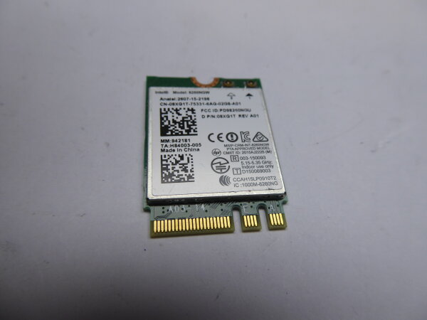 Dell XPS 13 9350 WLAN WiFi Karte Card 08XG1T #4430