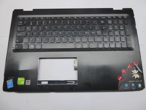 Lenovo Yoga 500-15ISK Gehäuse Oberteil nordic Keyboard 460.03S0A.0002  #4712