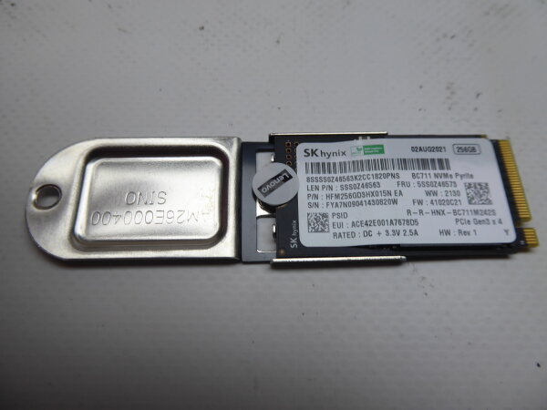 Lenovo ThinBook 15 G2 ITL ORIGINAL 256GB SSD M.2 Nvme 5SS0Z46573 #4982