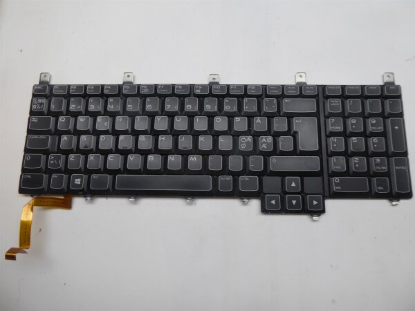 Alienware M17x R4 ORIGINAL Backlight Keyboard nordic Layout!! 0NP9T7 #3772