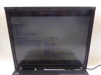 Lenovo ThinkPad T60 NoteBook mit Speicher ohne Akku HDD und Netzteil geht an