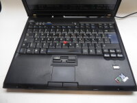 Lenovo ThinkPad T60 NoteBook mit Speicher ohne Akku HDD und Netzteil geht an