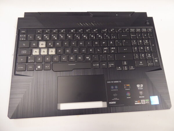 ASUS TUF Gaming F15 Gehäuse Oberteil + nordic Keyboard QWERTY  #5105