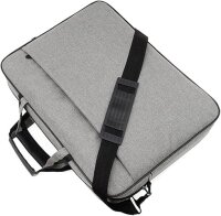 Laptop Tasche 15,6 Zoll Stoßfest mit Trageriemen grau