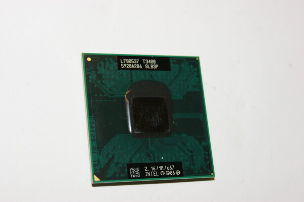 CPU Prozessor Intel Dual Core T3400 (2,16 GHz/1M/667) SLB3P#2040