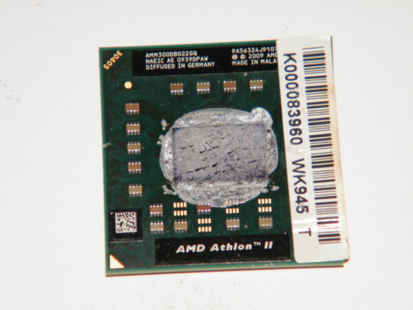 Mobile Prozessor CPU AMD Athlon II Dual-Core 2000MHz M300 AMM300DBO22GQ #2311.08