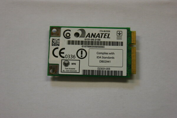 Acer TravelMate 4000 Series Intel Pro 3945ABG Wifi WLAN karte D23031-001 #2519