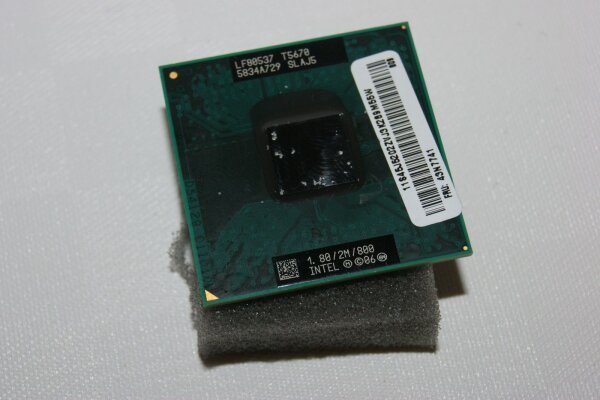 Lenovo ThinkPad T60p 15,4 Intel Core 2 T5670 1,8GHZ CPU Prozessor SLAJ5 #2682_01