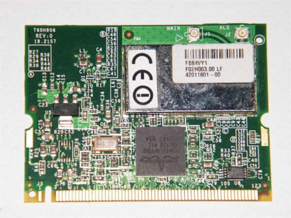 Dell Latitude X300 Broadcom Mini PCI Wlan Adapter F02H003.00 LF T60H906 #2257.36