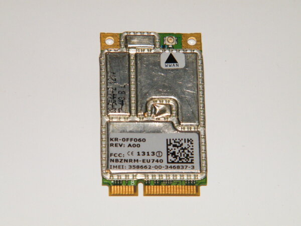 Org Dell Wireless 5505 WWAN UMTS HSDPA Adapter KR-0FF060 NBZNRM-EU740 #2215.09