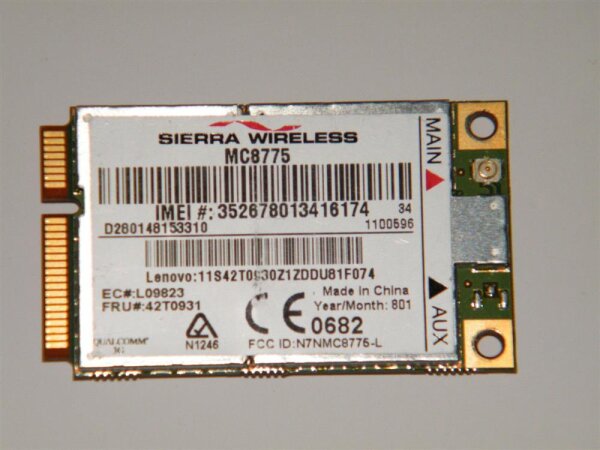 Org IBM Lenovo Sierra MC8775 WWAN UMTS HSDPA Adapter 42T0835 11S42T083 #2215.003