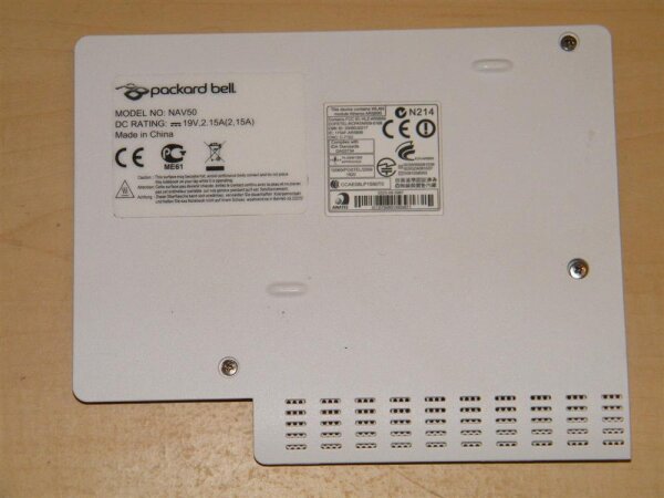 Org Packard Bell NAV50 HDD Festplatten Abdeckung Blende AP0AU000410 #2293