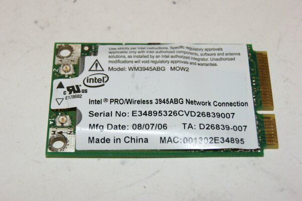 Acer Aspire 5680 Intel Pro 3945ABG Wifi WLAN Karte D23031-004 #2410
