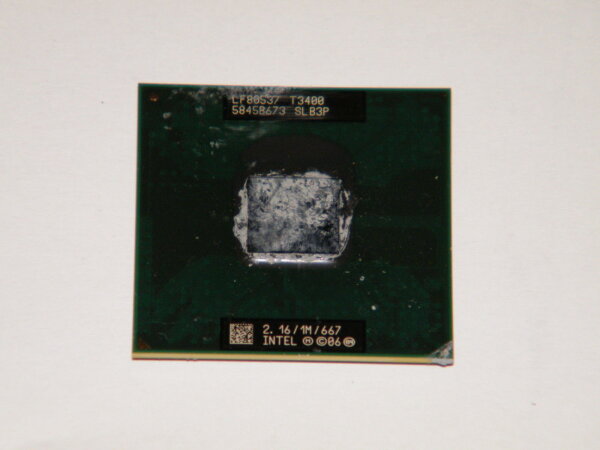 Prozessor CPU Intel Core 2 Duo Mobile T3400 2x 2,16GHz/1M/667 SLB3P #2308.33